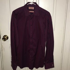 Thomas Pink Striped Dress Shirt